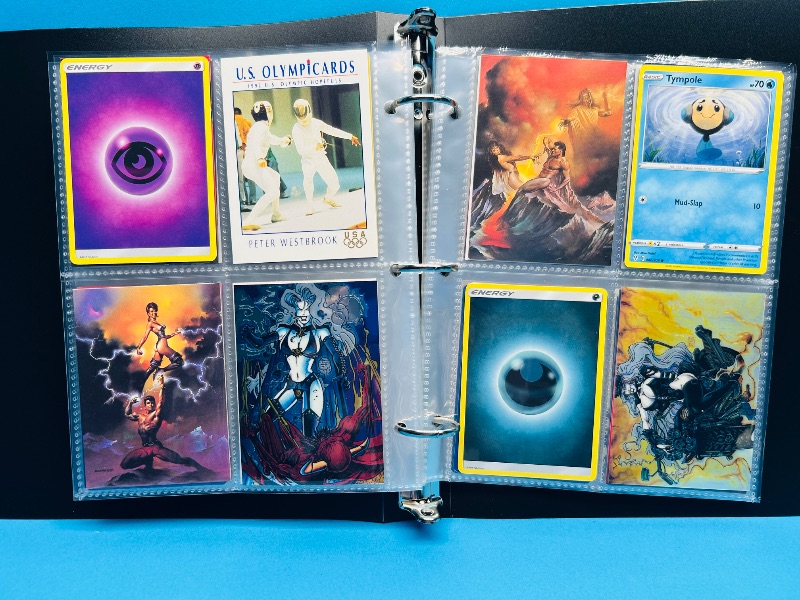 Photo 1 of 195914… final sale no return - refund-152 mixed character/trading cards in binder