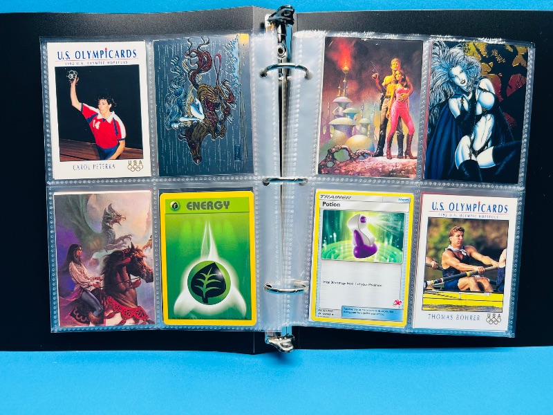 Photo 1 of 195914… final sale no return - refund-152 mixed character/trading cards in binder