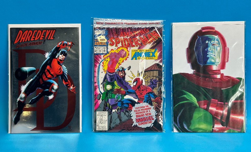 Photo 1 of 195966…specialty covers  comics in plastic sleeves 