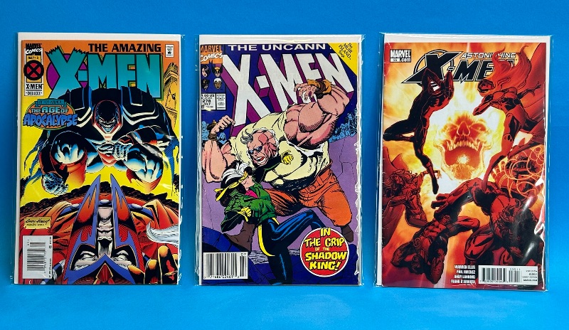 Photo 1 of 195978…3 X-men  comics in plastic sleeves 
