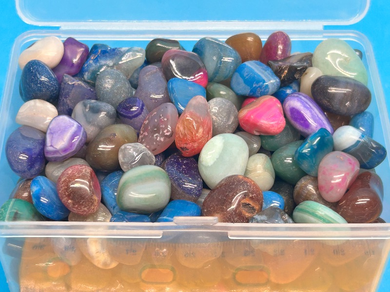 Photo 1 of 195985…container  of polished pebbles 