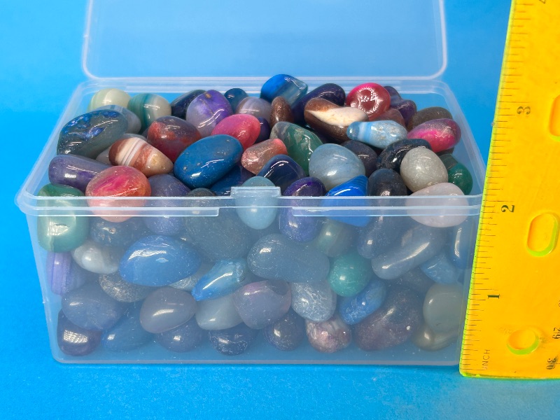Photo 1 of 195986… container of polished pebbles