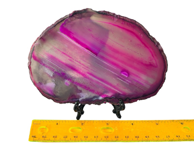 Photo 1 of 195988…5.5” agate slice with stand in gift box
