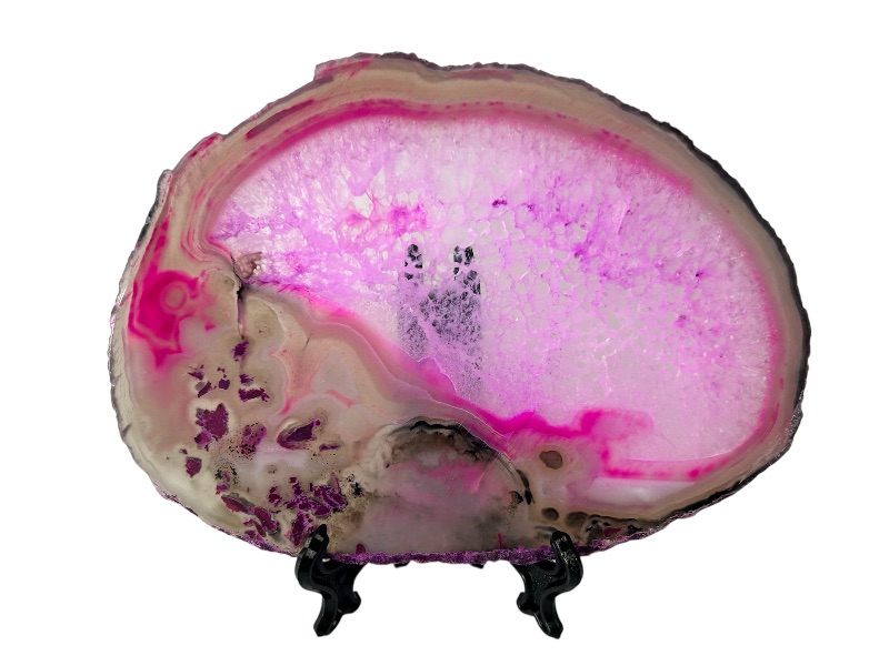 Photo 1 of 195990… 5.5” agate slice with stand in gift box