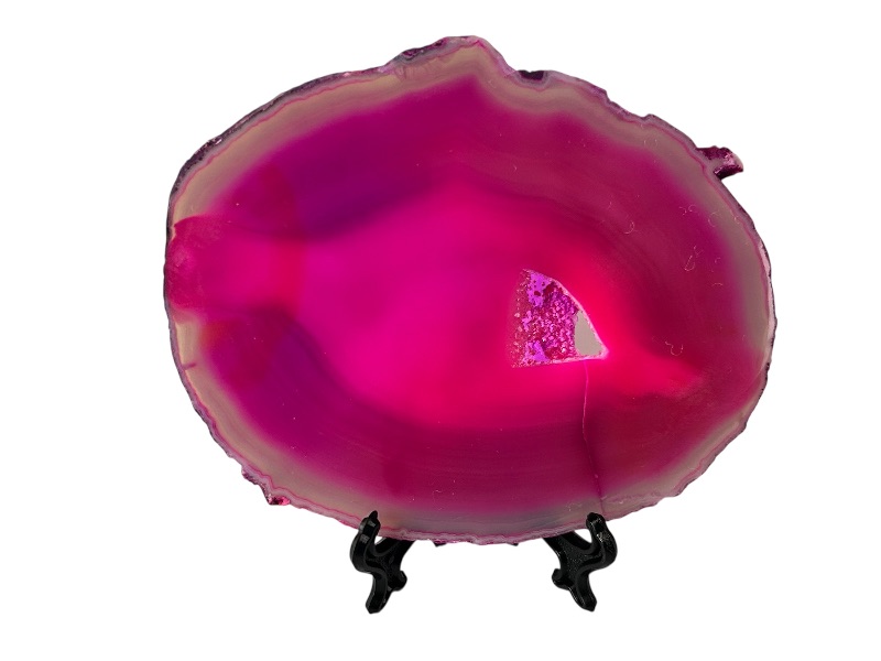 Photo 1 of 195992…5” agate slice with stand in gift box