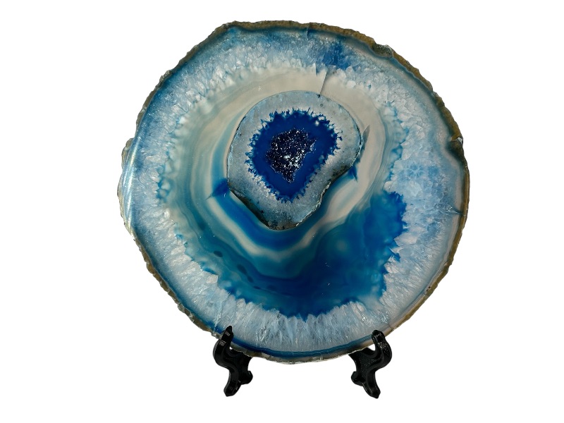 Photo 1 of 195998… 4.5” agate slice with stand in gift box