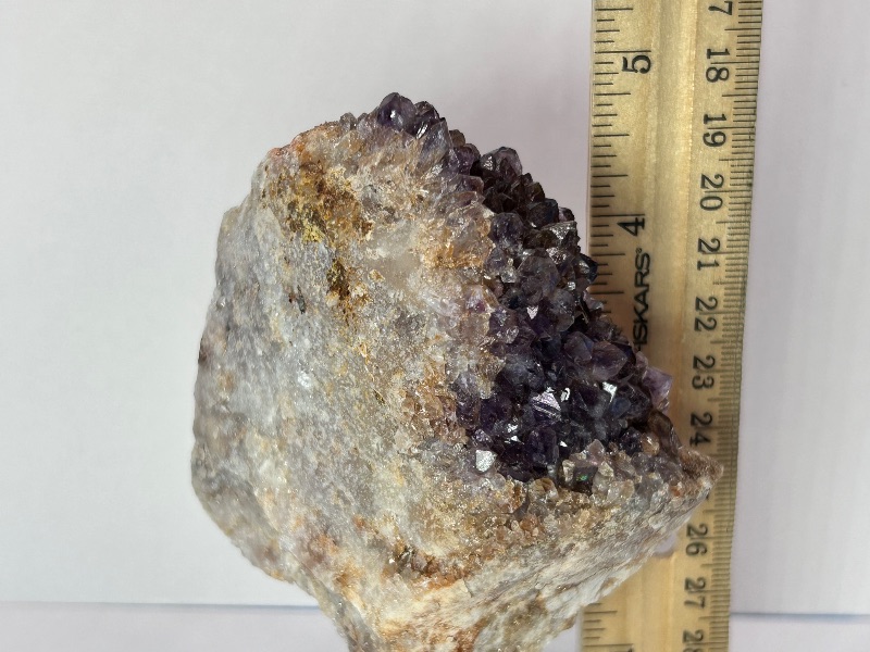 Photo 1 of 196028…5” amethyst crystal on stand- height includes stand 