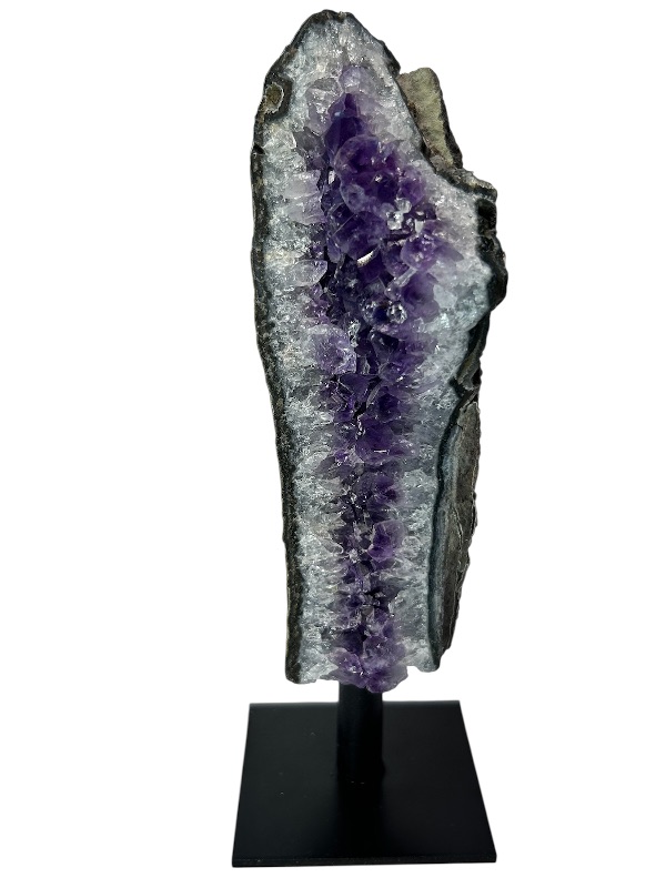 Photo 1 of 196029…6”  amethyst crystal on stand- height includes stand 