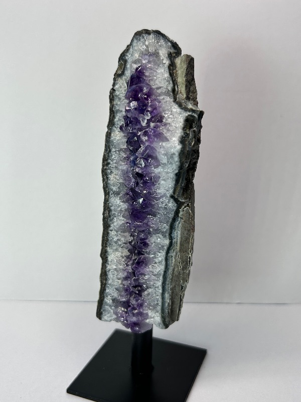 Photo 1 of 196029…6”  amethyst crystal on stand- height includes stand 