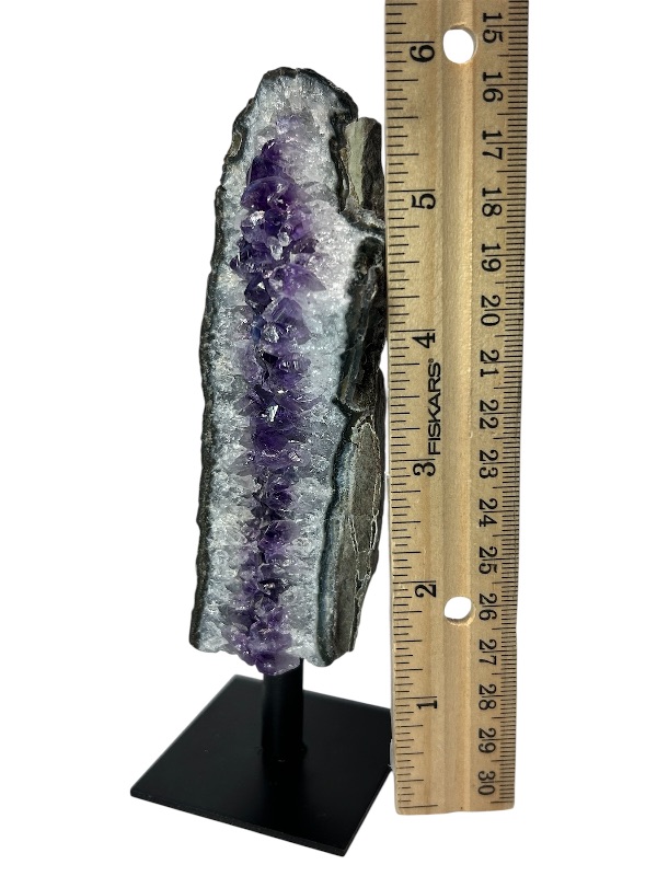 Photo 1 of 196029…6”  amethyst crystal on stand- height includes stand 