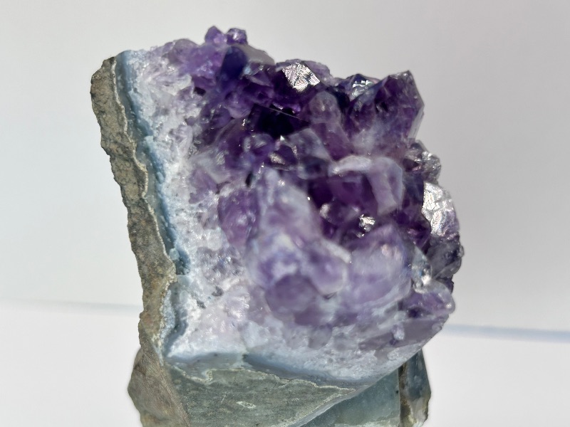 Photo 1 of 196030…small 5” amethyst crystal on stand- height includes stand