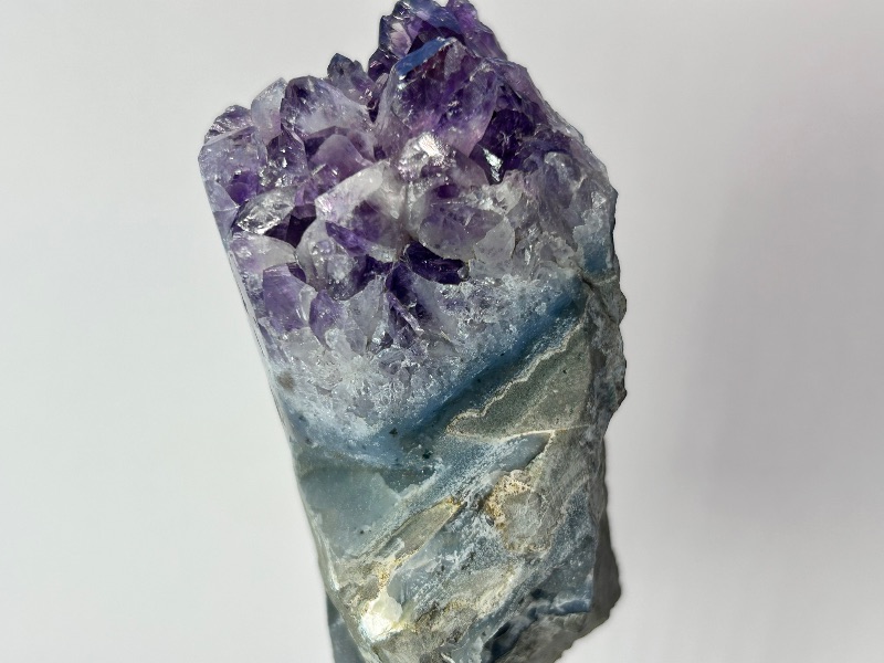 Photo 1 of 196030…small 5” amethyst crystal on stand- height includes stand