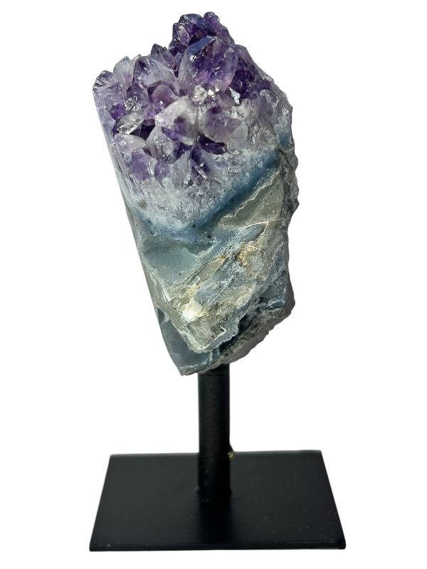 Photo 1 of 196030…small 5” amethyst crystal on stand- height includes stand