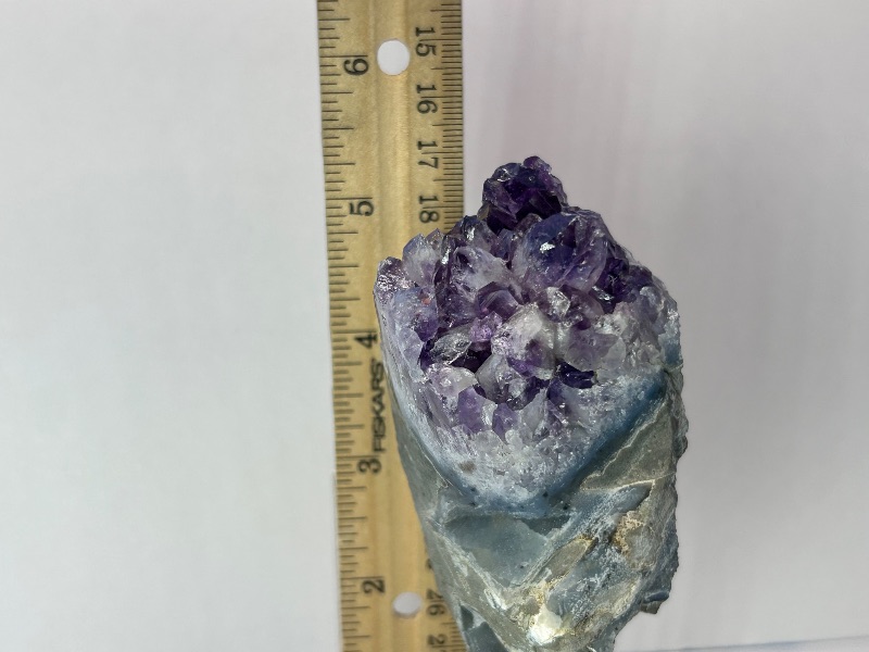 Photo 1 of 196030…small 5” amethyst crystal on stand- height includes stand