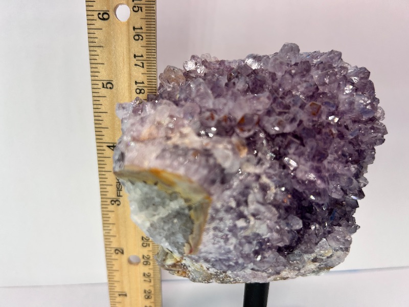 Photo 1 of 196031…5.5”  amethyst crystal on stand- height includes stand 