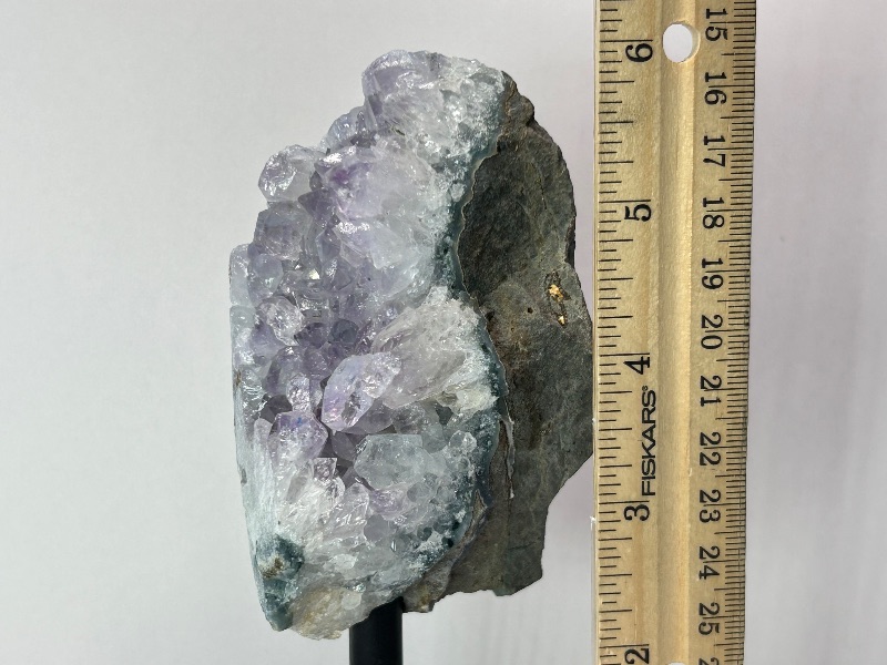 Photo 1 of 196032…  6” amethyst crystal on stand- height includes stand 