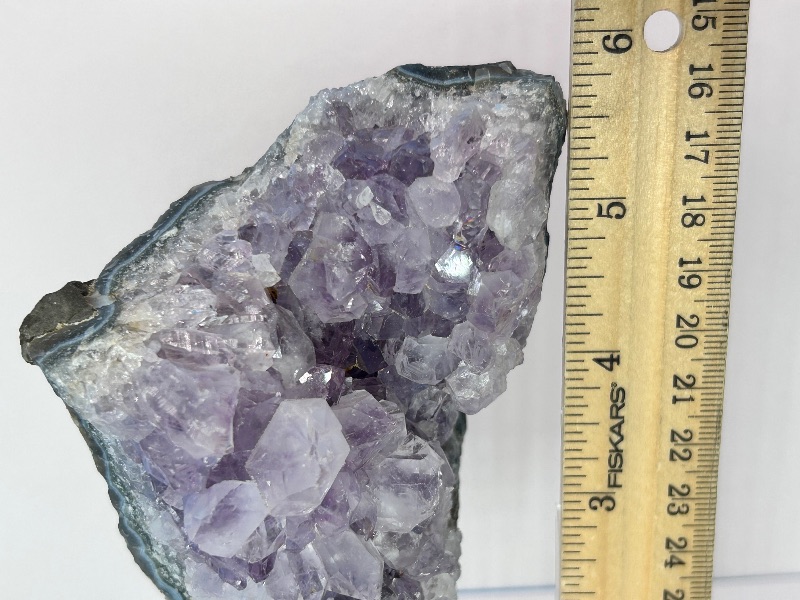 Photo 1 of 196033…6” amethyst crystal on stand- height includes stand