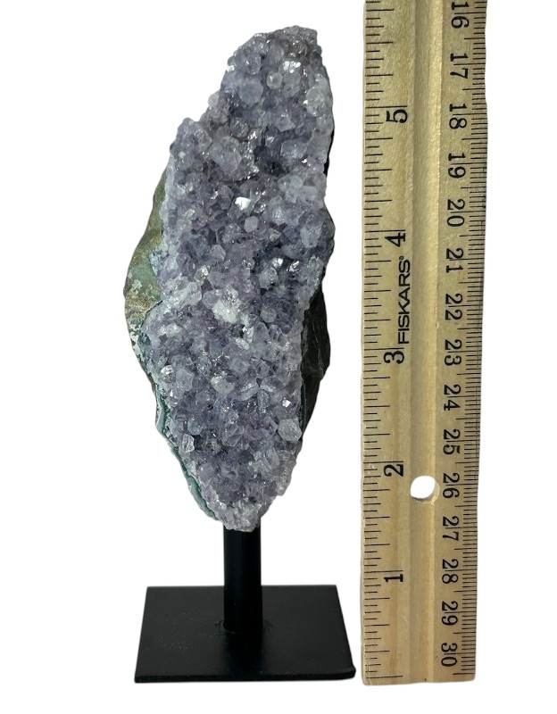 Photo 1 of 196034…6”  amethyst crystal on stand- height includes stand 