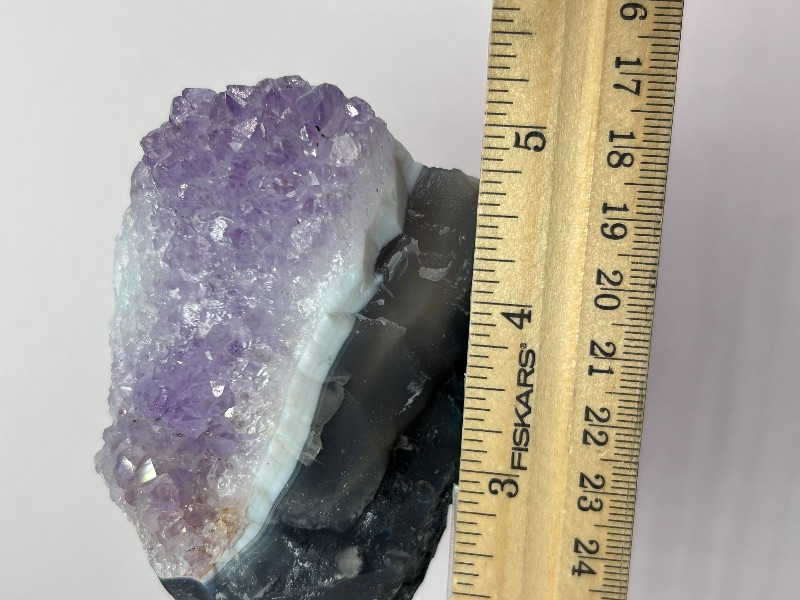 Photo 1 of 196036…small 5” amethyst crystal on stand- height includes stand