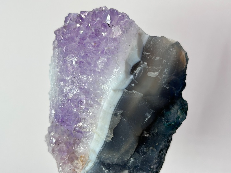 Photo 1 of 196036…small 5” amethyst crystal on stand- height includes stand