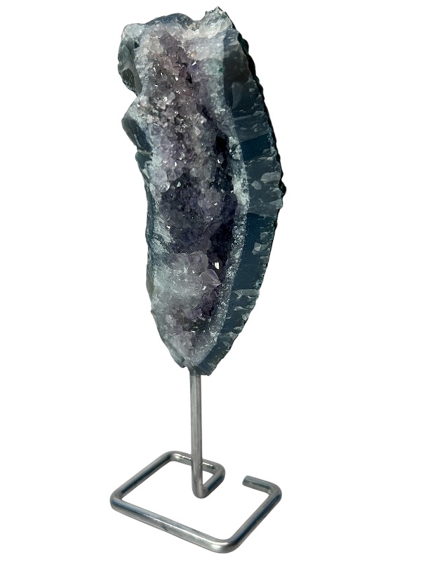 Photo 1 of 196037…small 6”  amethyst crystal on stand- height includes stand 