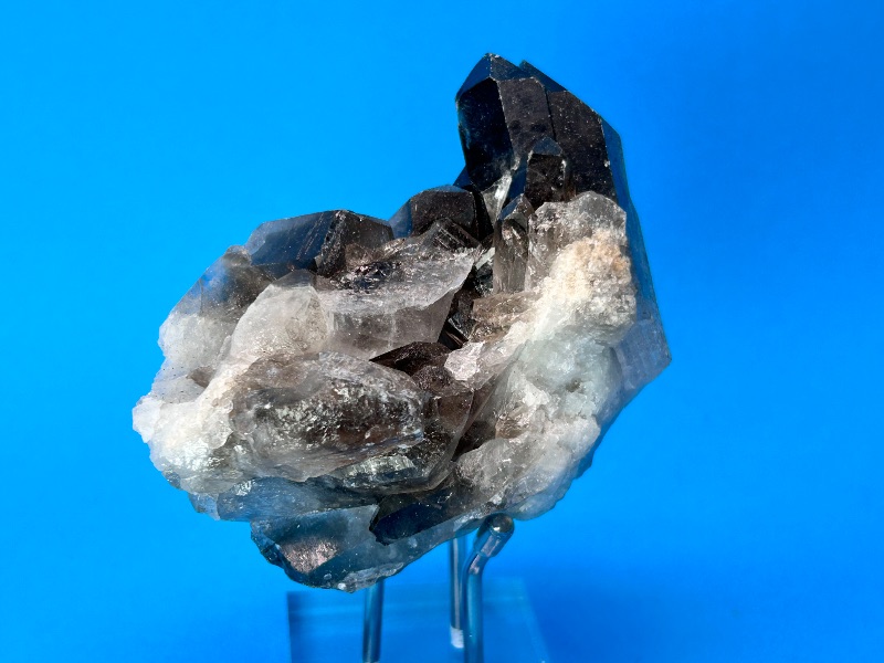 Photo 1 of 196039…3.5” smokey quartz crystal on display stand 