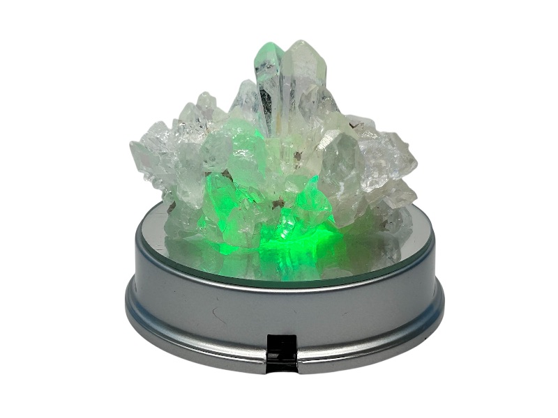 Photo 1 of 196053…crystal cluster on lighted display with color changes 