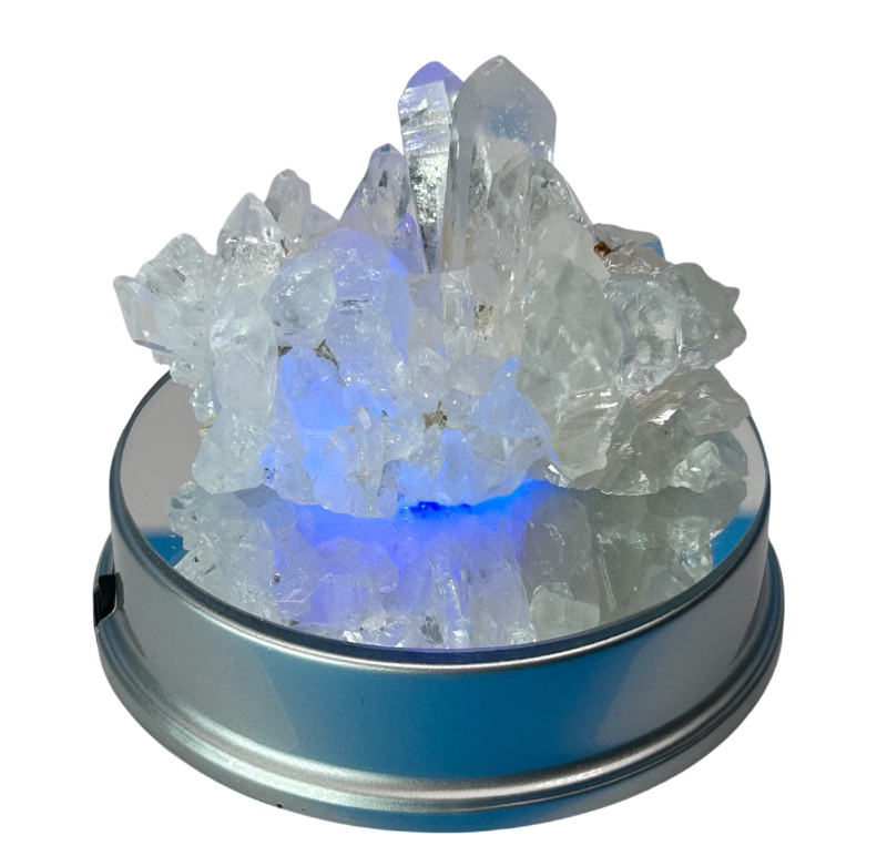 Photo 1 of 196053…crystal cluster on lighted display with color changes 