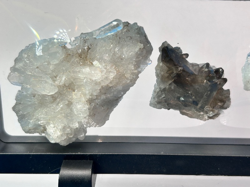 Photo 1 of 196057…crystal and smokey quartz in 9” display 