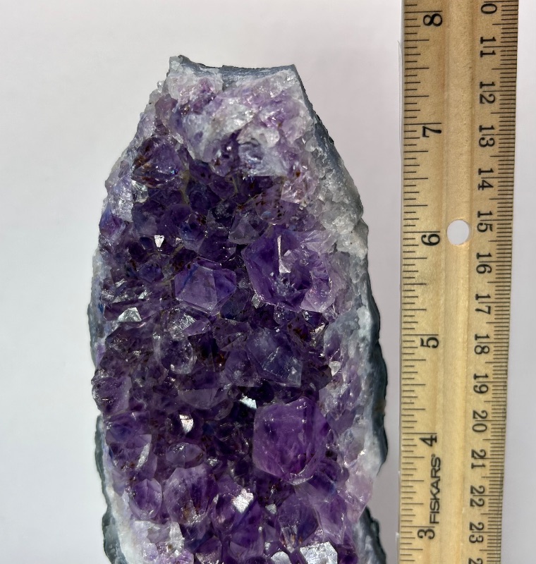 Photo 1 of 196092…large 8” amethyst crystal on stand- height includes display stand 