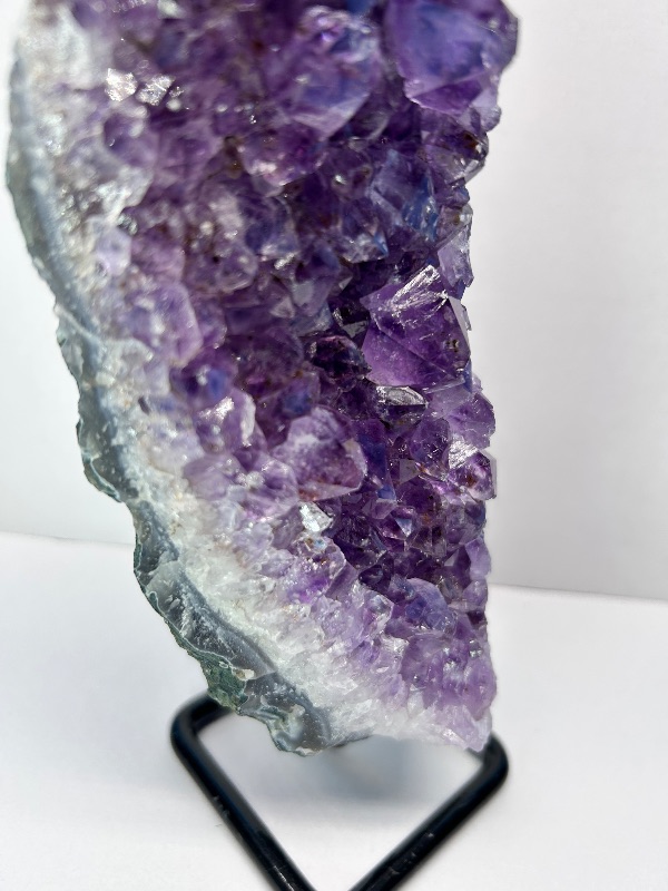 Photo 1 of 196092…large 8” amethyst crystal on stand- height includes display stand 
