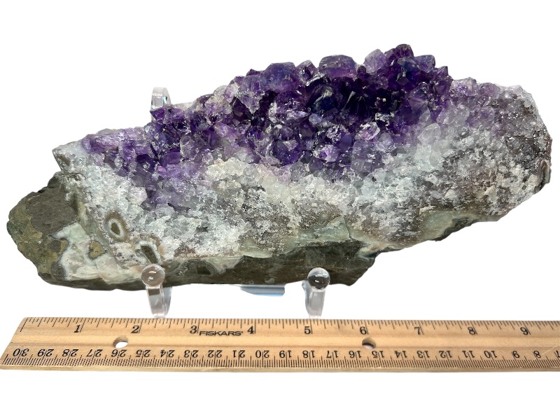 Photo 1 of 196093…large 9” amethyst crystal rock on stand