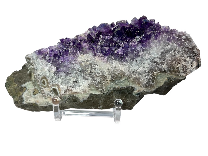 Photo 1 of 196093…large 9” amethyst crystal rock on stand