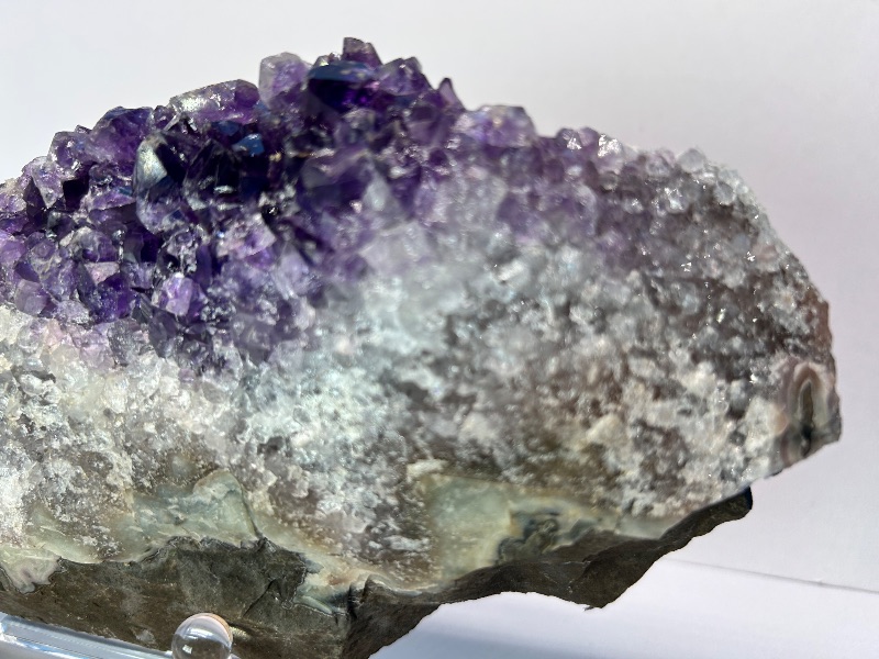 Photo 1 of 196093…large 9” amethyst crystal rock on stand