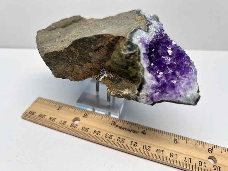 Photo 1 of 196094…6” unique amethyst crystal on stand