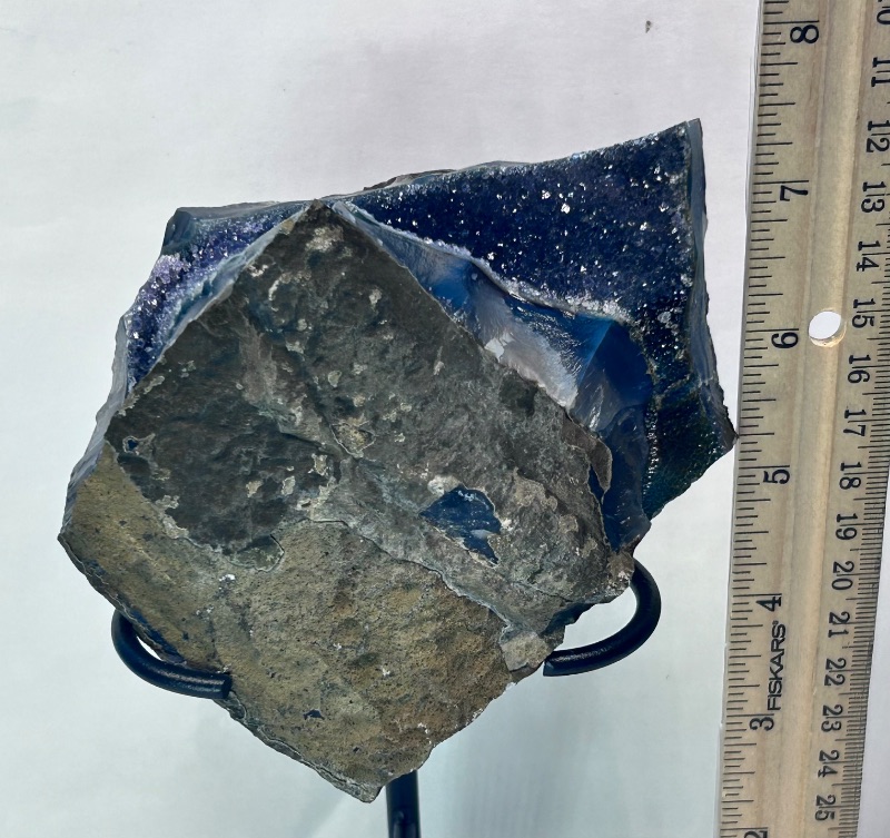 Photo 1 of 196128…crystal druzy rock on display stand 