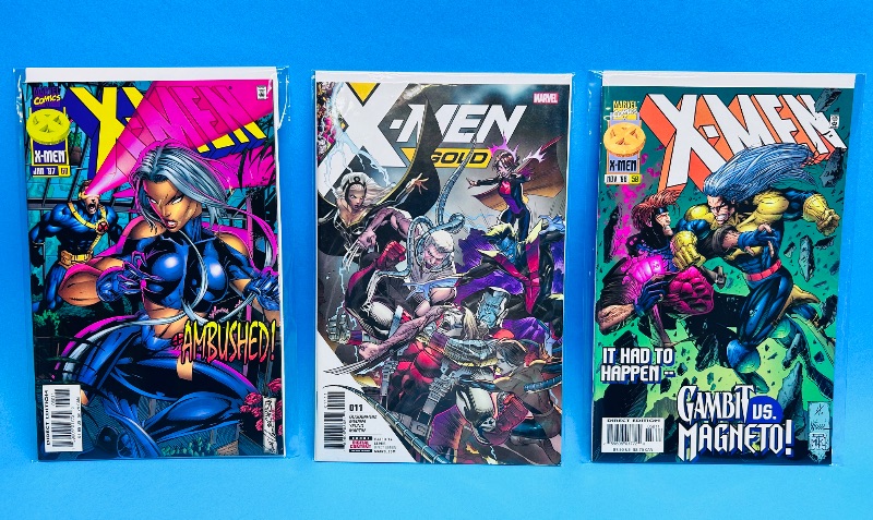 Photo 1 of 196146…3 X-men  comics in plastic sleeves 