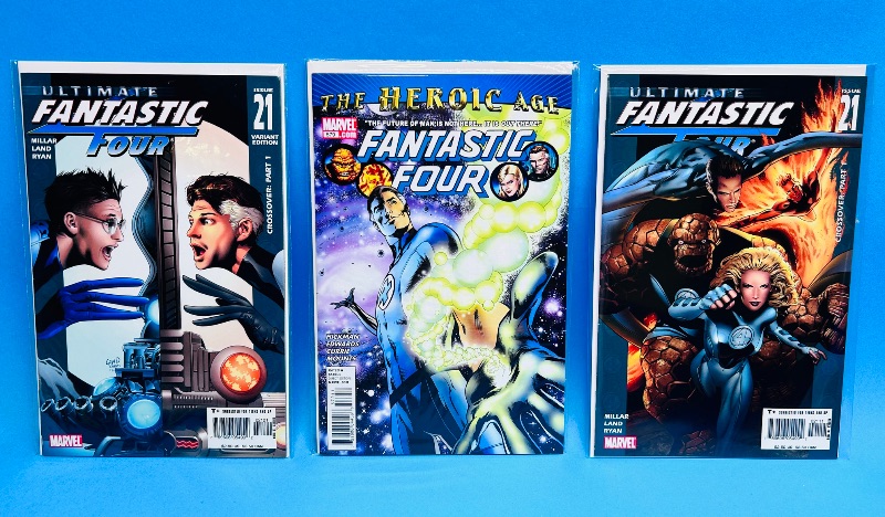Photo 1 of 196147…3 fantastic four comics in plastic sleeves