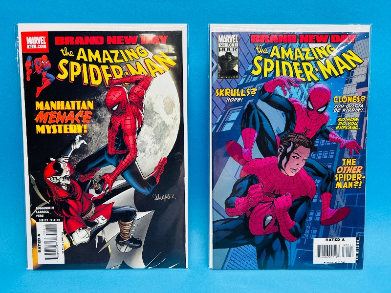 Photo 1 of 196153…2 Spider-Man  comics in plastic sleeves 