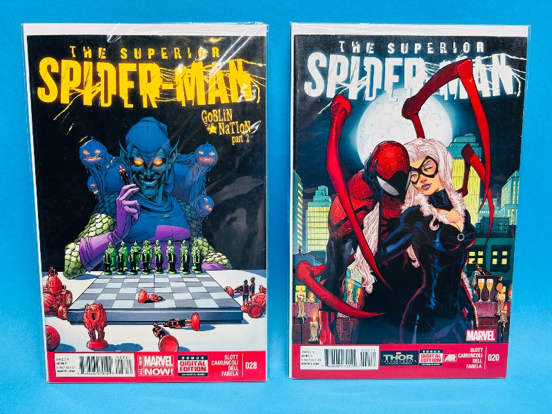 Photo 1 of 196154…Superior spider-man  comics in plastic sleeves 