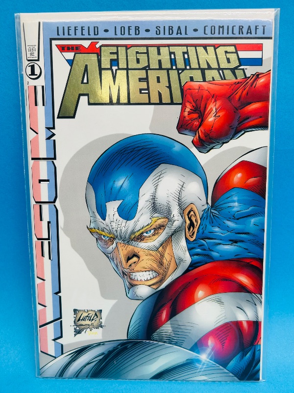 Photo 1 of 196160… the awesome fighting American #1  comic in plastic sleeve 