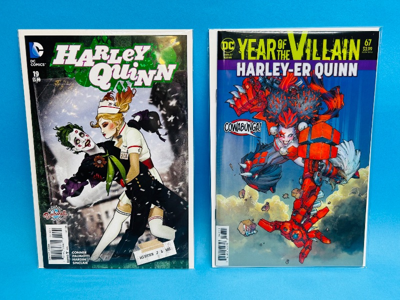 Photo 1 of 196163…2 Harley Quinn  comics in plastic sleeves 