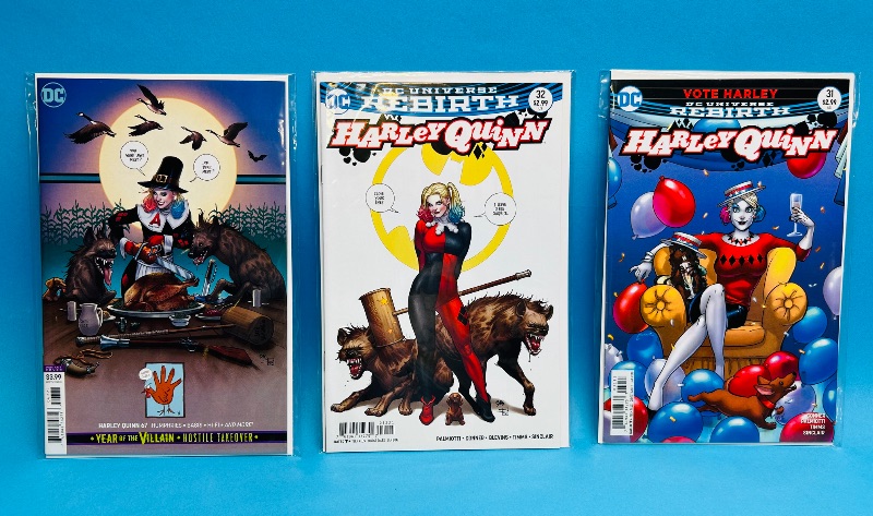 Photo 1 of 196167…3 Harley Quinn comics in plastic sleeves