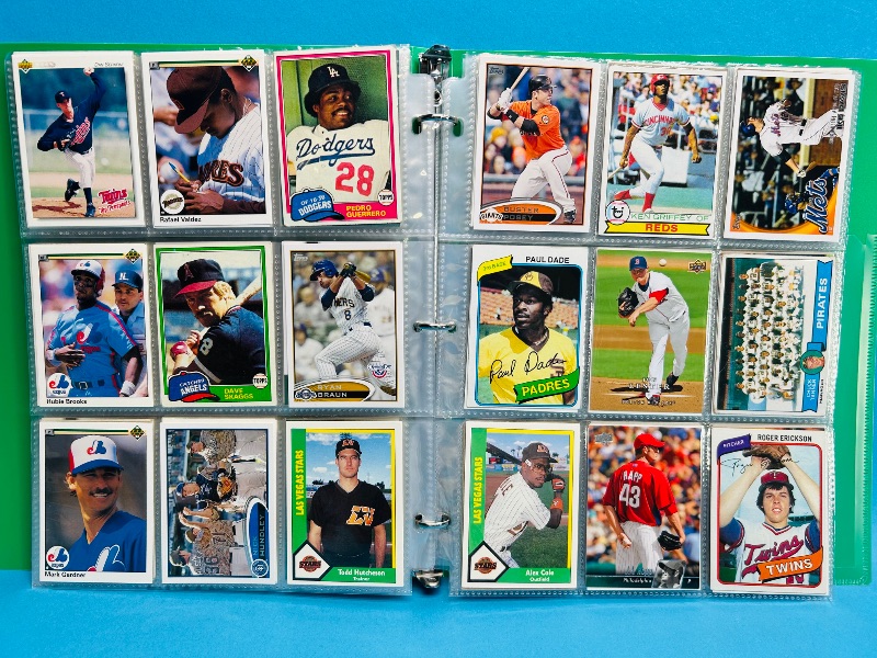 Photo 1 of 196175… final sale 270 mixed baseball cards in binder- no return or refund 