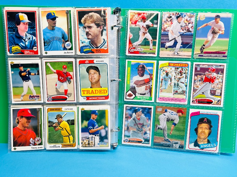 Photo 1 of 196175… final sale 270 mixed baseball cards in binder- no return or refund 