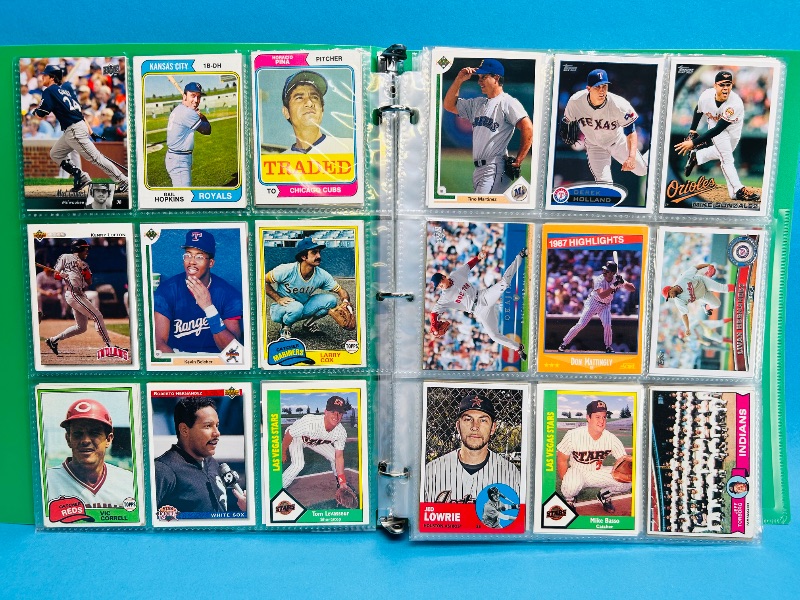 Photo 1 of 196175… final sale 270 mixed baseball cards in binder- no return or refund 