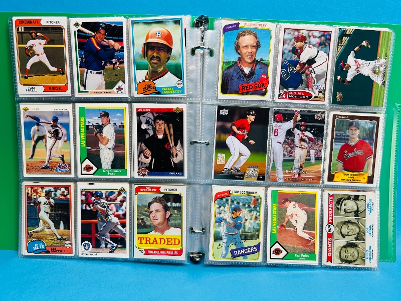 Photo 1 of 196175… final sale 270 mixed baseball cards in binder- no return or refund 
