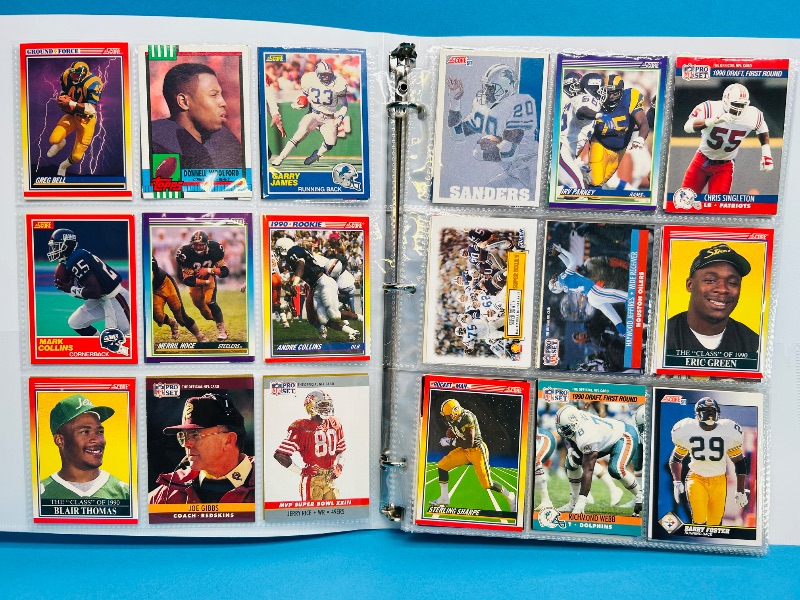 Photo 1 of 196176… final sale 270  mixed football cards- no return or refund  cards in binder