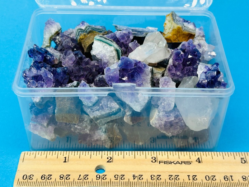 Photo 1 of 196196… container of small amethyst chunks 