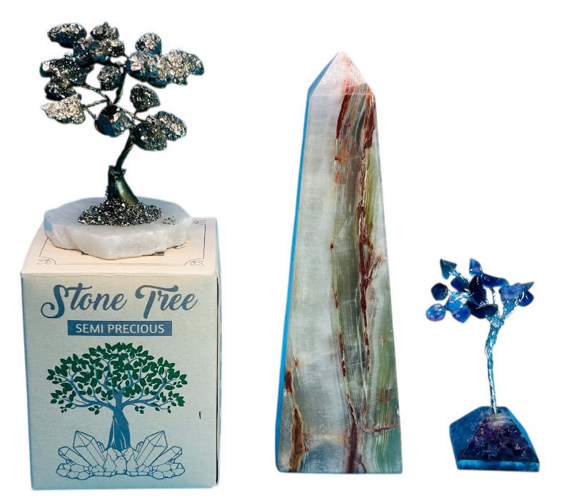 Photo 1 of 196211…onyx pillar, stone tree, and acrylic tree